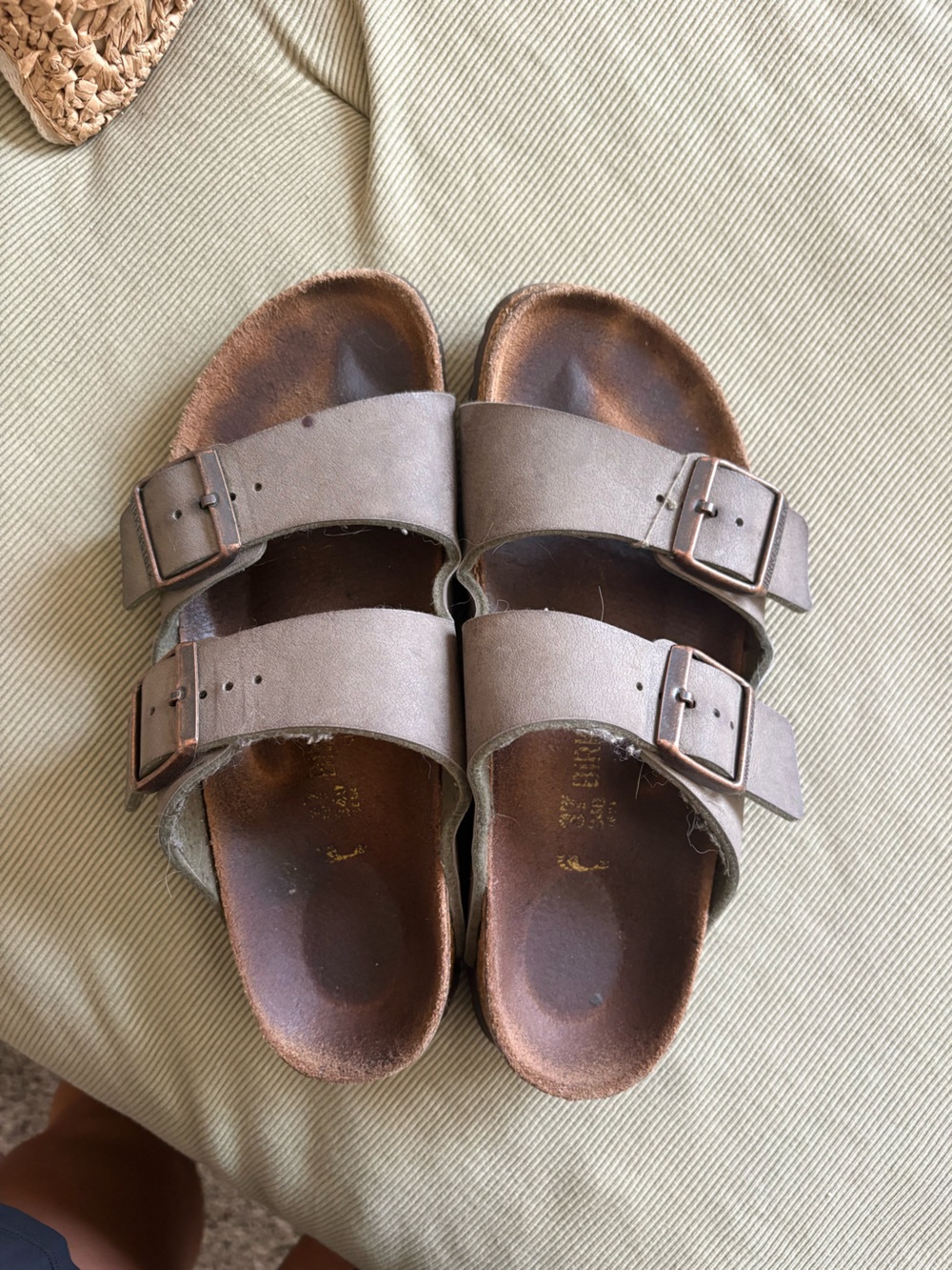 Birkenstock Double-Strap Sandals in Taupe